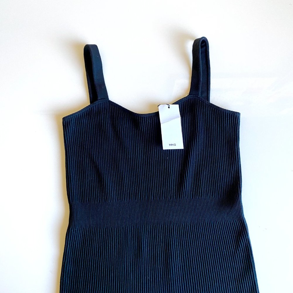 Mango Black Ribbed Bodysuit - Picture 5 of 15
